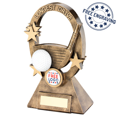 Longest Drive Golf Trophies