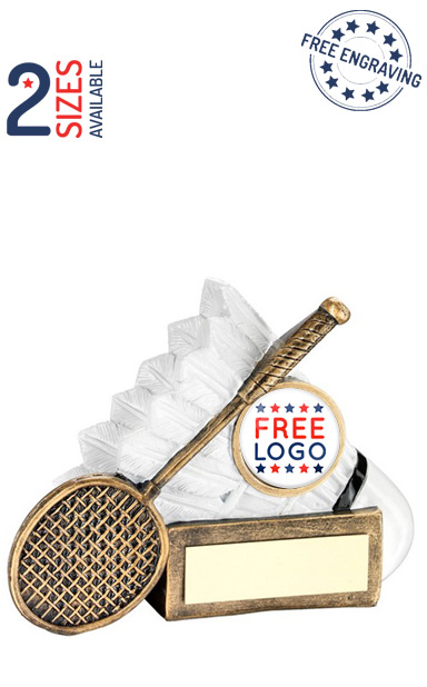 Badminton Rackets & Shuttlecock Resin Trophy- RF362