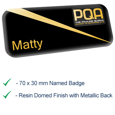 PQA NAME BADGE - 70 x 30 mm