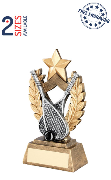 Squash Star Wreath Resin Trophy- RF698