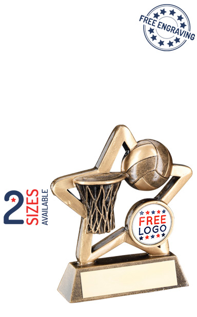 Netball Mini Star Resin Trophy- RF442