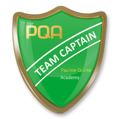 PQA GREEN TEAM CAPTAIN SHIELD BADGE