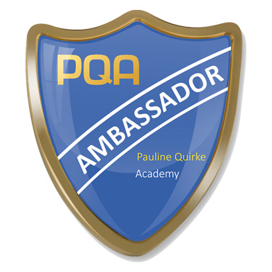 PQA BLUE AMBASSADOR SHIELD BADGE