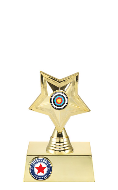 16cm GOLD STAR SHINE HOLDER BASKETBALL AWARD - P531.01 + N32.01