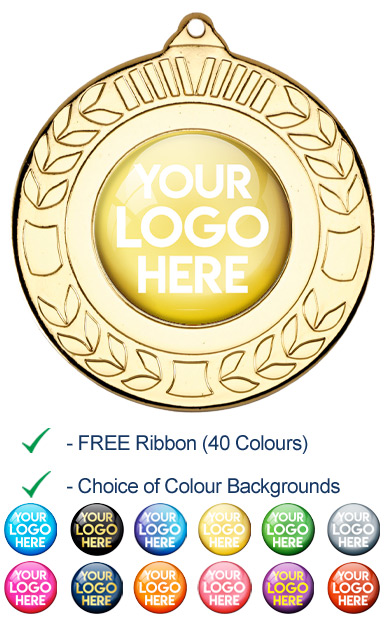 PERSONALISED 9460 GOLD YOUR LOGO MEDAL - 99p or Less