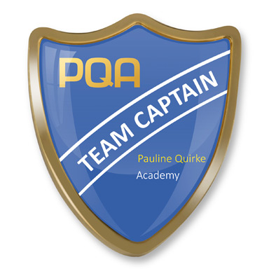 PQA BLUE TEAM CAPTAIN SHIELD BADGE