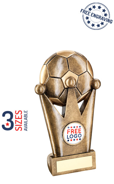 Boots & Ball Football Award - Crown Flatback Football Trophy- RF123