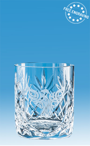 Glencoe Lead Crystal Panel Whisky Tumbler - L0S11