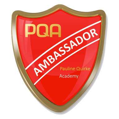 PQA RED AMBASSADOR SHIELD BADGE