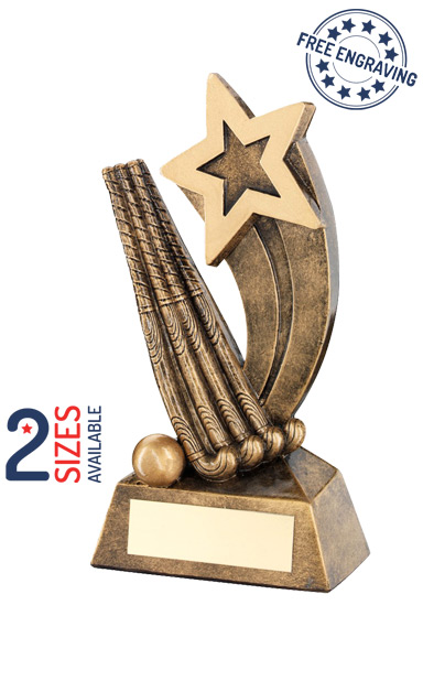 Hockey Sticks with Ball Shooting Star Resin Trophy- RF334