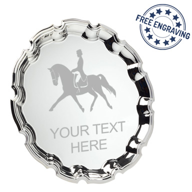 Dressage Chippendale Silver Plated Salver 25.4cm - SP3C